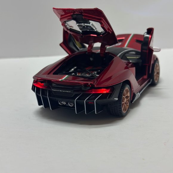 1:24 Lamborghini Centenario Diecast With Headlight & Taillight LED Red - Picture 11 of 11